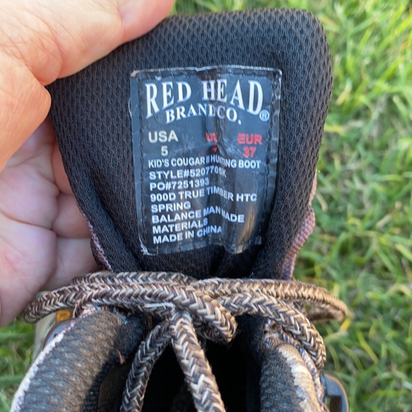 Red Head Brand Co. waterproof boots youth sz 5 main image 4